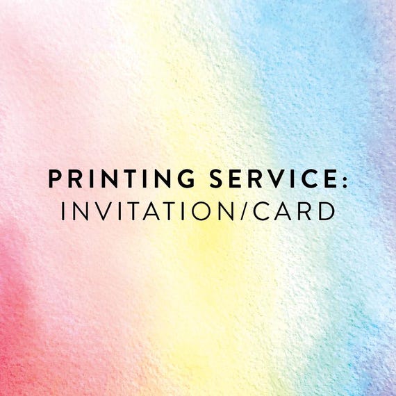 Professional Printing Service - (A7) 5x7" or (A2) 4.25x5.5", Double-sided, 110lb. Smooth Ultra White, Envelopes included - Paperie Off Park