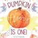 1st Birthday Party 5x7 Invitation Our Little Pumpkin is One Watercolor Pumpkin Patch Fall Autumn ...