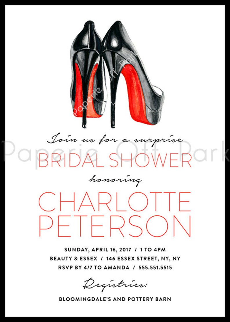 Bridal Shower/Bachelorette Party 5x7 Invitation with Etsy