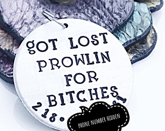 funny dog tag etsy