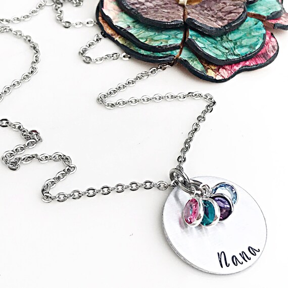 nana birthstone necklace