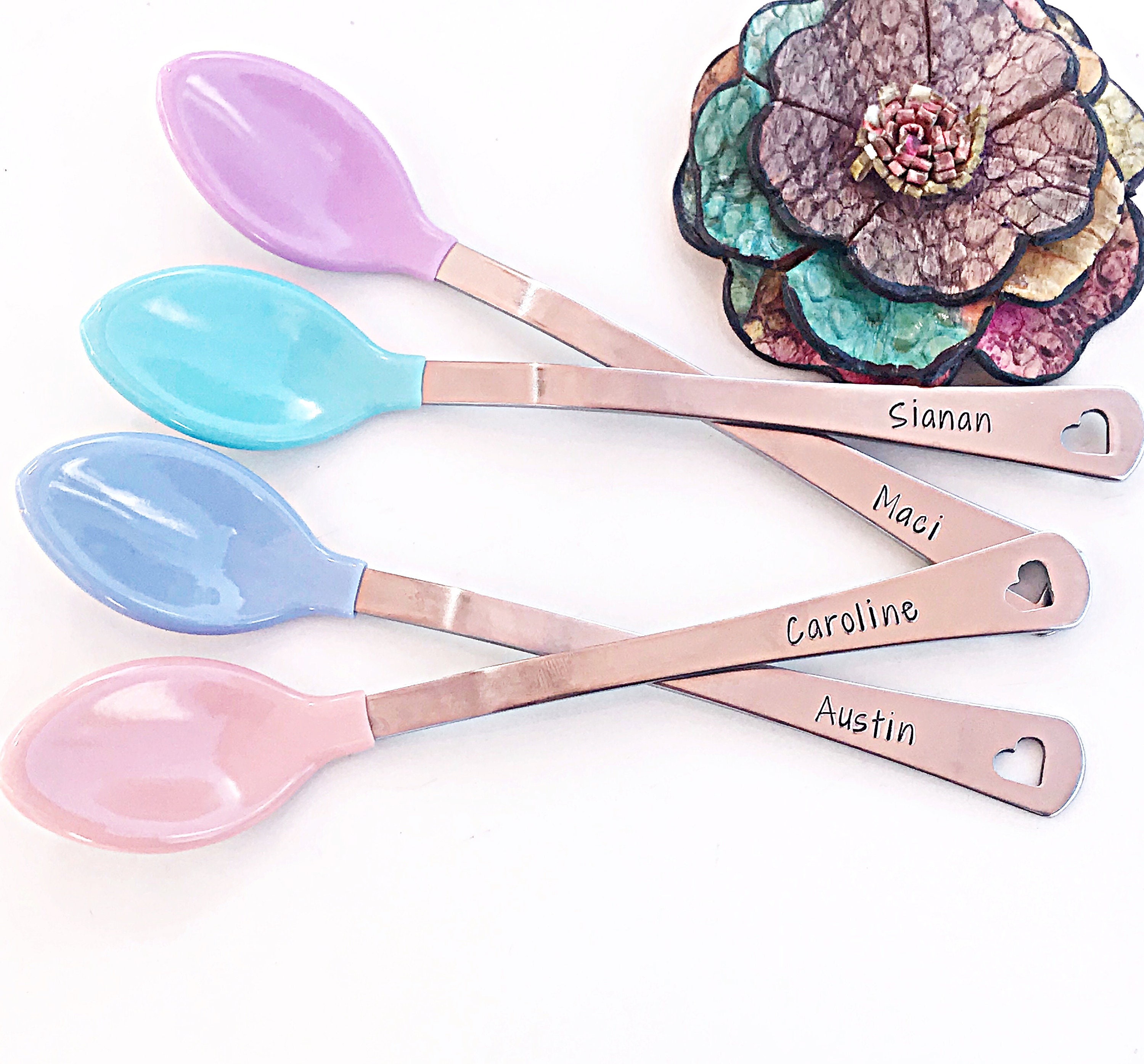 Newborn Baby Girl Engraved Spoon Gift Boxed Idea for Christening Keepsake