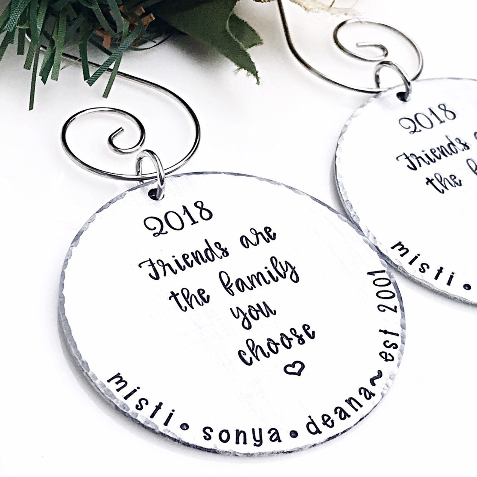 Christmas Ornament for Friends Best Friend Ornament Etsy