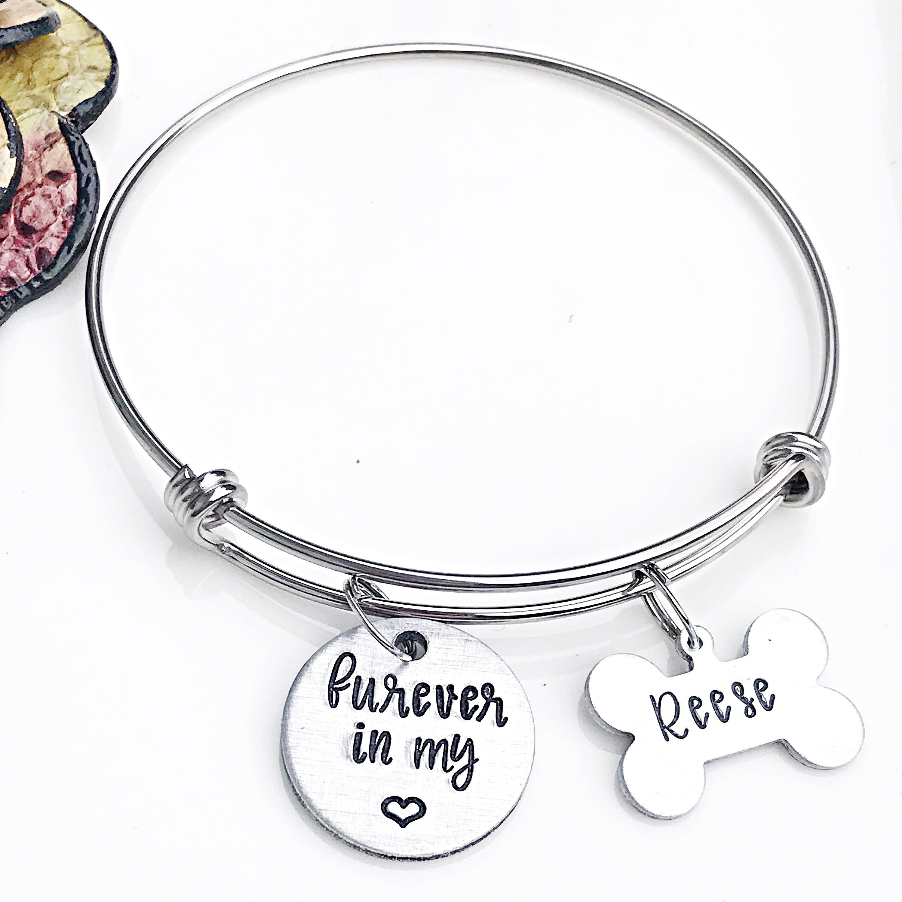 Pet Memorial Bracelet Dog Loss Bracelet Pet Memorial Gift Etsy