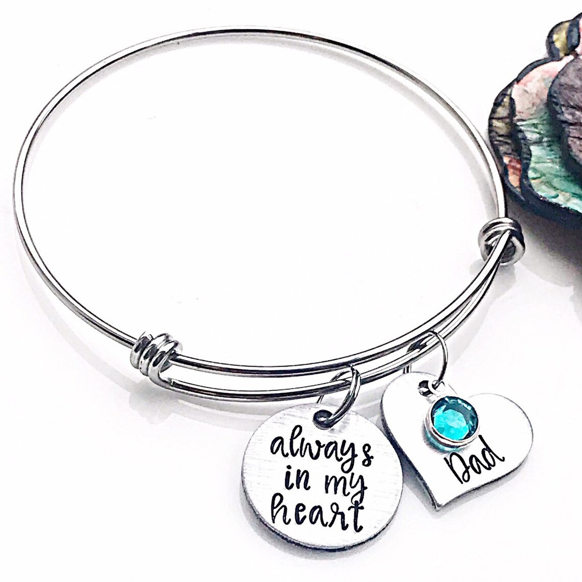 Loss of Husband Bracelet Widow Bangle Bracelet Memorial Etsy