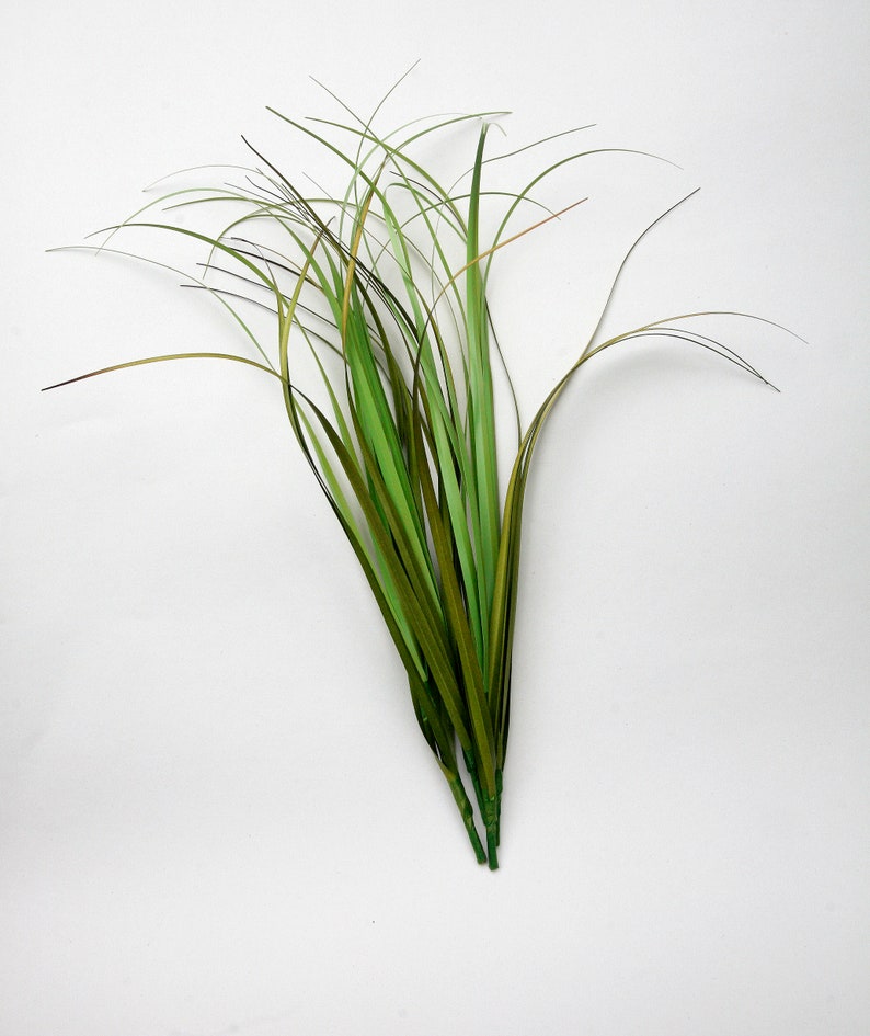 Artificial grass stems/three different shades Etsy