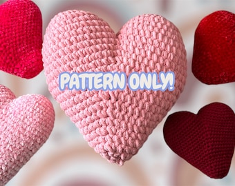 Modello Amigurumi con cuori all'uncinetto: adatto ai principianti (modello PDF)