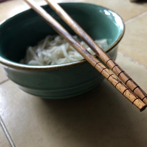 Zebra Wood Noodle Chopsticks, 11.5" (Buy 4, Get 1)