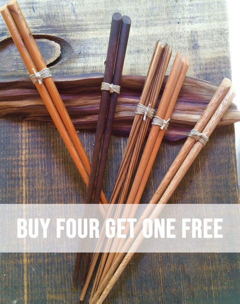 Oak Cooking/Serving Chopsticks 13 Buy 4 Get 1 Etsy