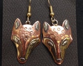 Wolf/ Coyote Spirit Mask earrings