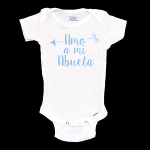 Mono Amo a mi Abuela®®, Abuela primeriza, Nana, Lindo regalo para nuevos abuelos, Ropa infantil moderna, Body infantil único