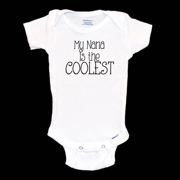 My Grammie is the Coolest Onesie®, New Grammy, Grandma, Grammy, Oma, Onsie®, Customizable, Personalize, Cute Gift for New Grandmother