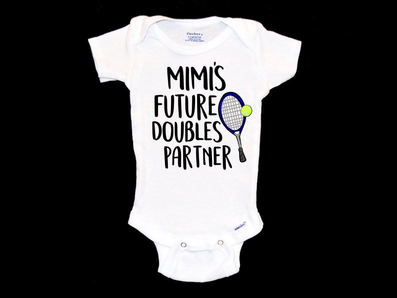 Mimi's Future Doubles Partner Onesie. Tennis Baby Onsie. Etsy
