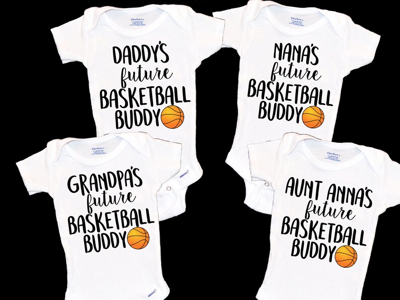 Daddy's Basketball Buddy Onesie. Future Baller Baby Onsie. Etsy