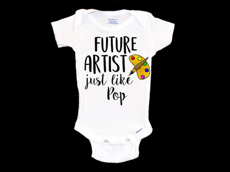 Painter My Grandfather loves Painting Designer Gift for Art Teacher New Baby Art Lover. Drawer Future Artist Like Pop Onesie