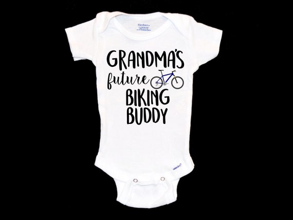 Grandma's Biking Buddy Onesie® Future Biker Baby Onsie® Nouvelle
