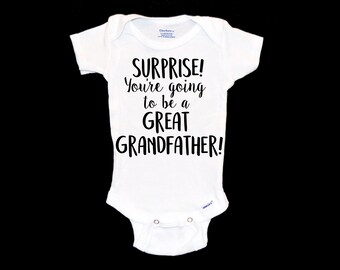 New Great Grandfather Surprise Pregnancy Announcement.  See you Soon. Hello Grandpa. Novelty Gift. We're Pregnant. You're Going to be a...