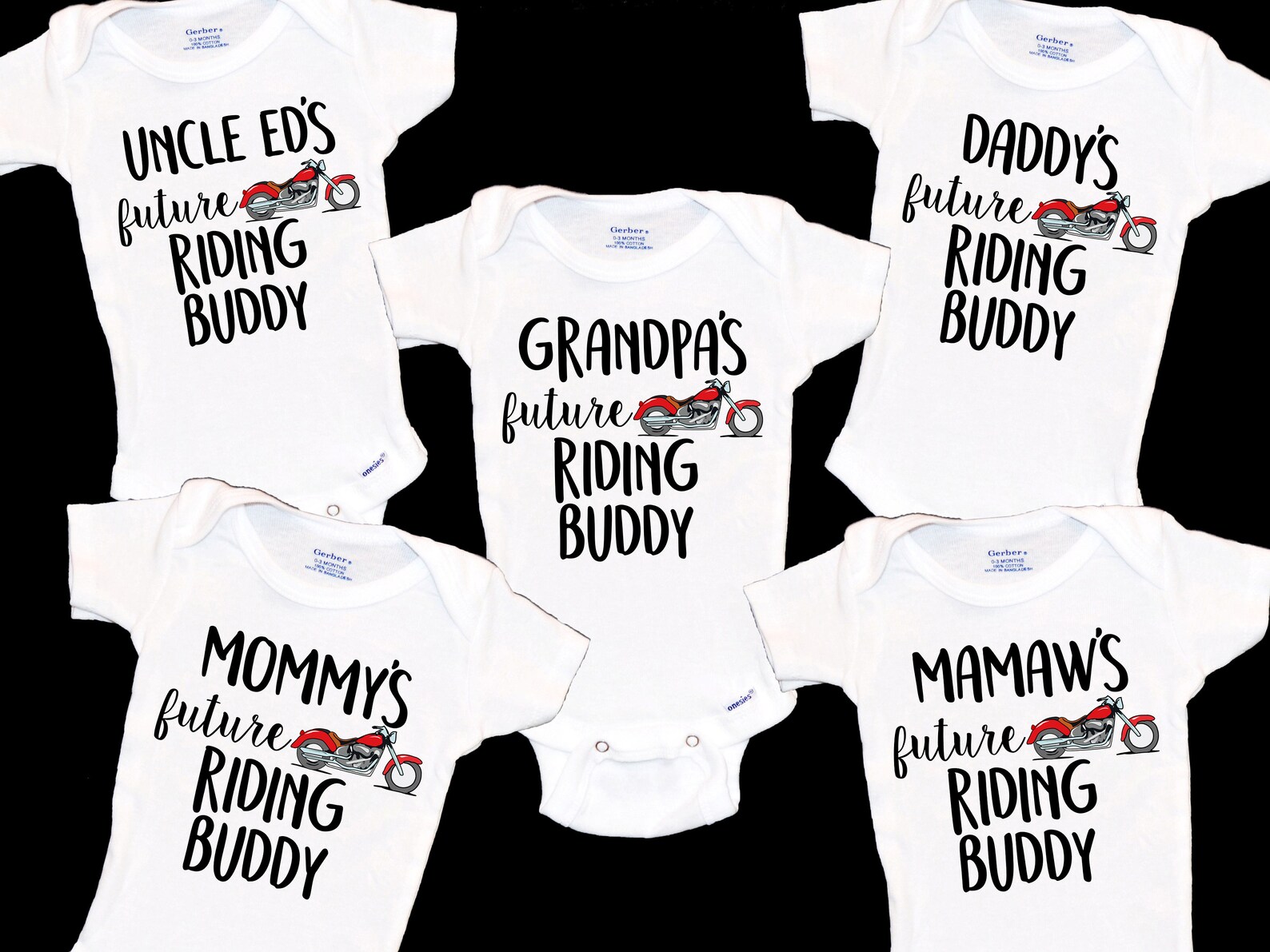 Pop's Future Riding Buddy Onesie. Motorcycle Baby Onsie. Etsy