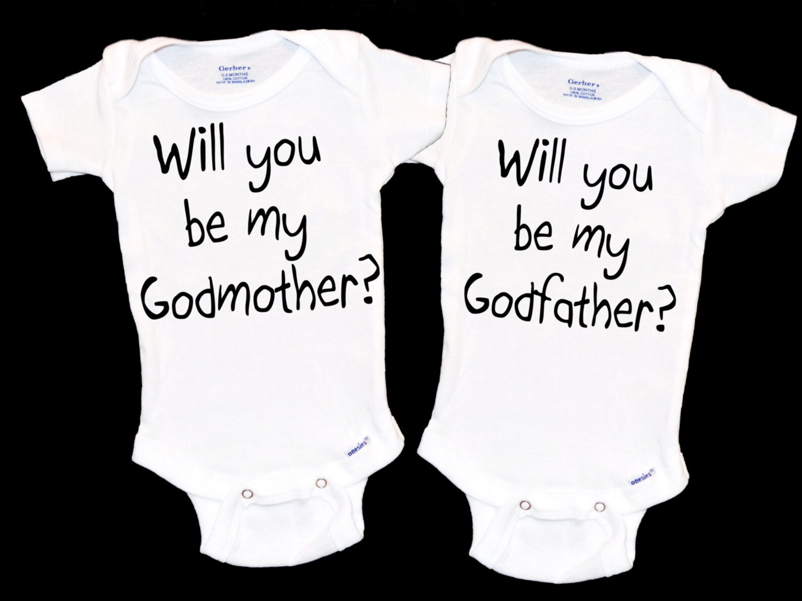 Will You Be My Godfather Onesie New God Father Gift - Etsy
