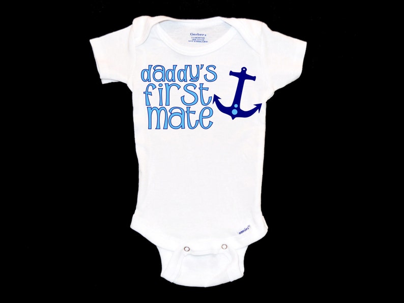 Mommy's First Mate Onesie Nautical Infant Onsie Anchor Etsy