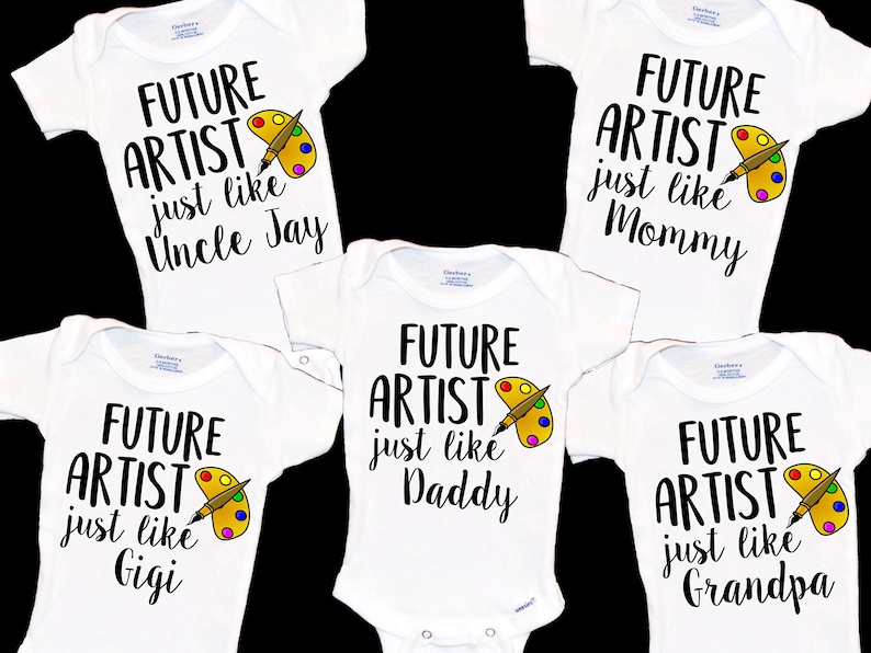 Painter My Grandfather loves Painting Designer Gift for Art Teacher New Baby Art Lover. Drawer Future Artist Like Pop Onesie