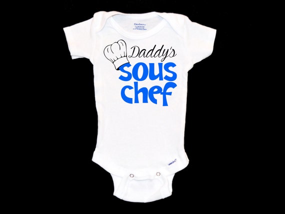 Personalized chef onesie baby boy onesie baby girl onesie gift onesie baby shower gift