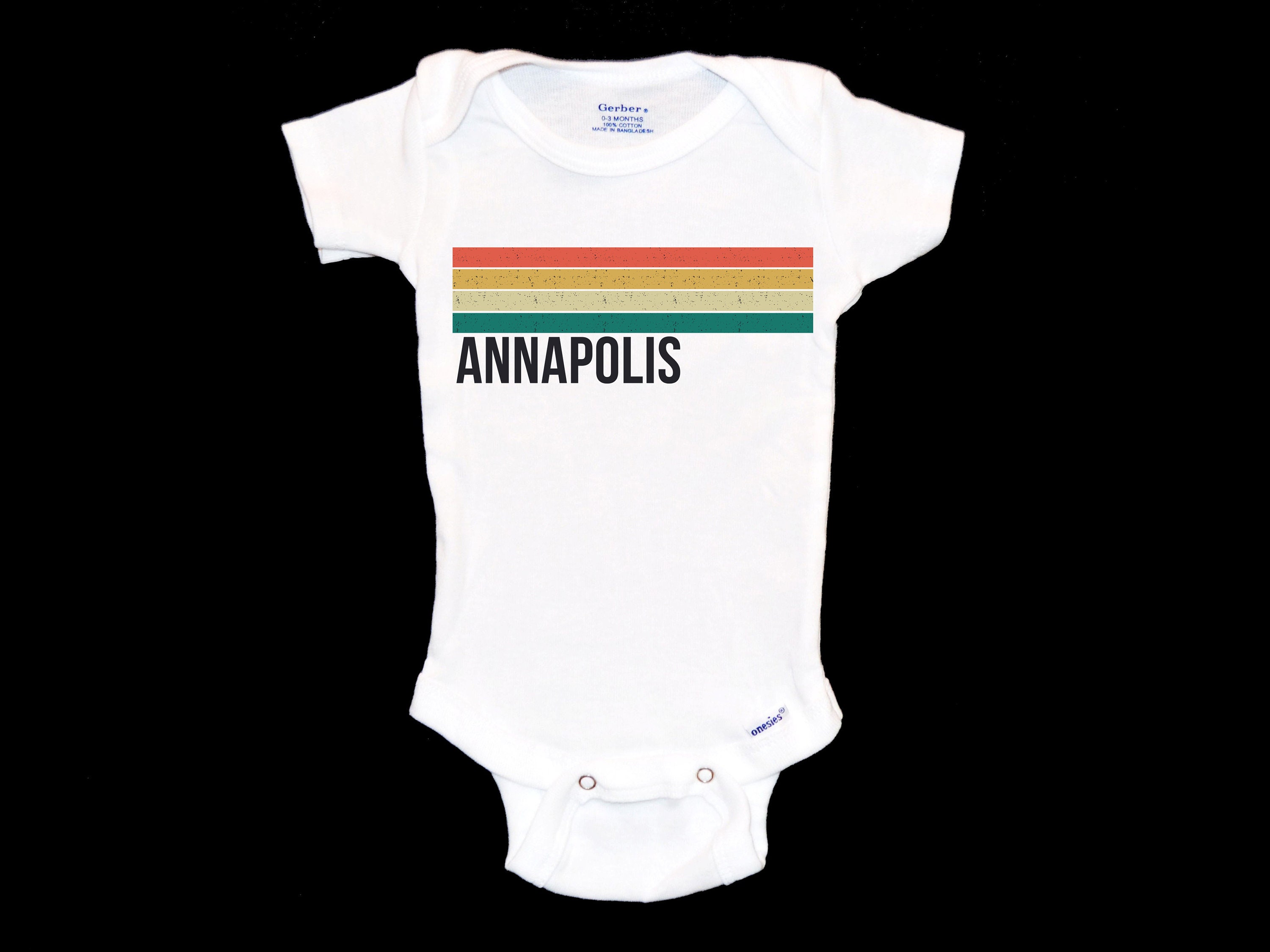 Hello Sunshine Florida Stripes Baby Onesie Hello Sunshine Florida Stripes Baby Onesie