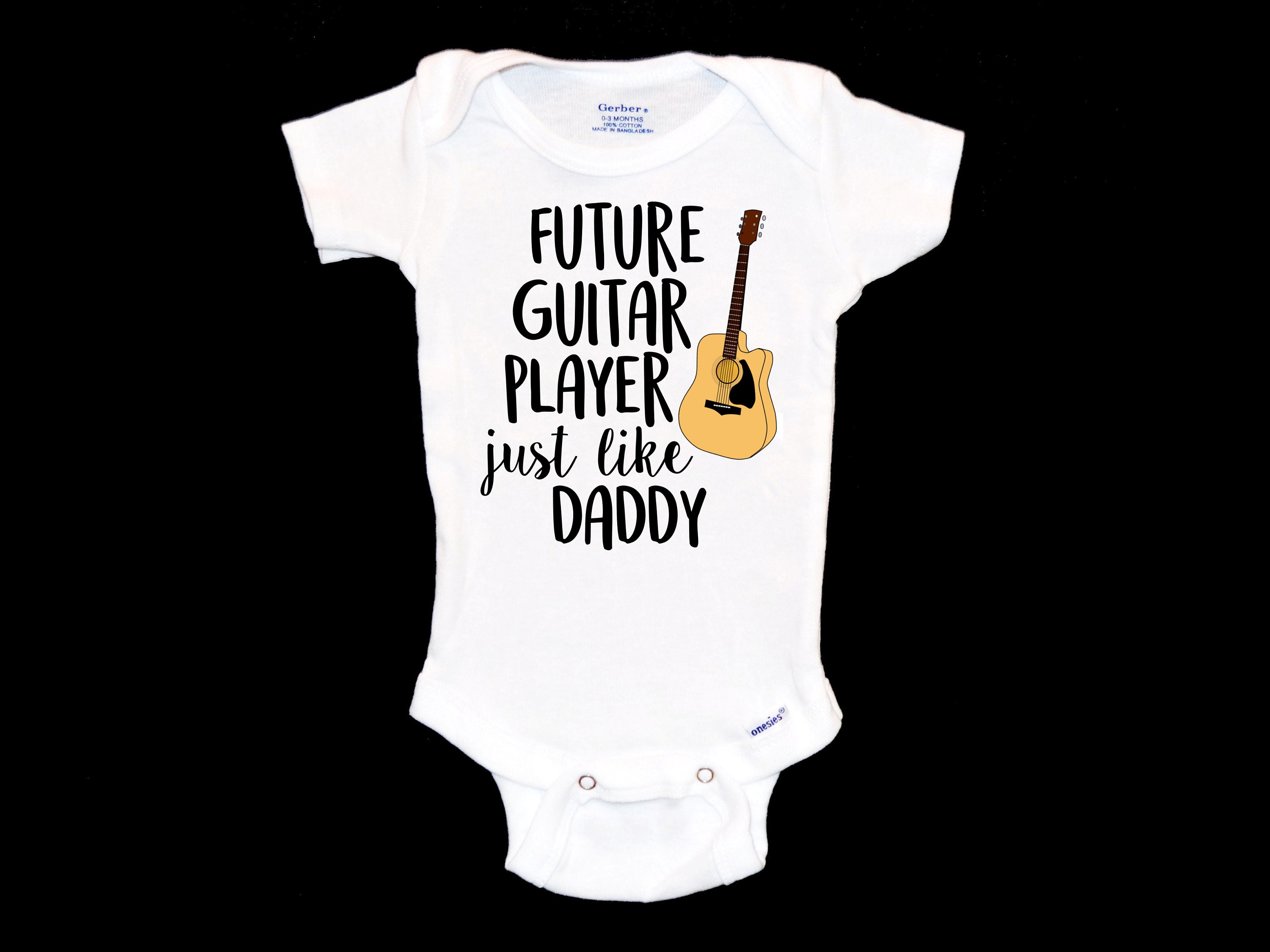 LINGDANMIAO Guitar Player Evolution Musician Guitarist Onesies Bodysuits LINGDANMIAO Guitar Player Evolution Musician Guitarist Onesies Bodysuits