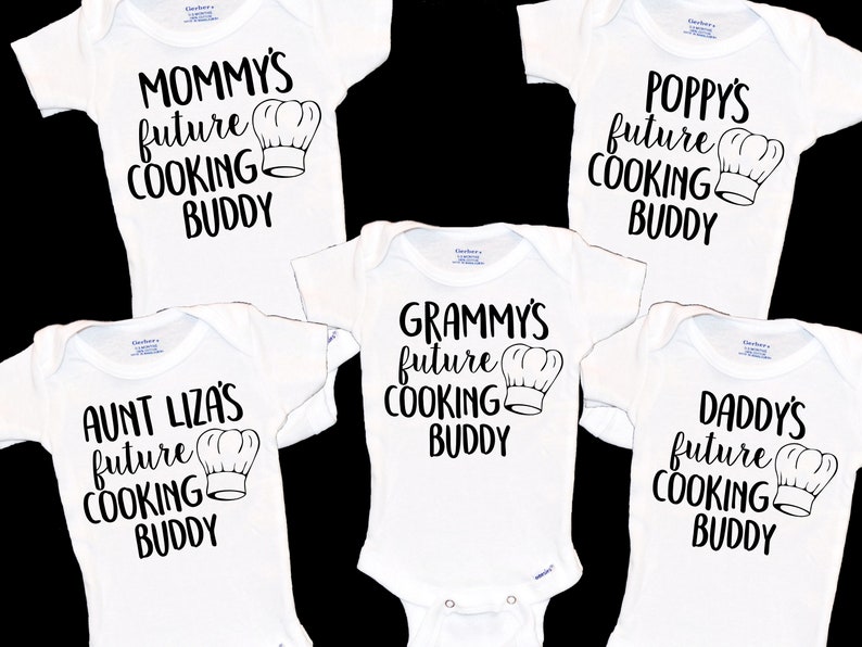 Pregnancy Announcement Custom. Uncle/'s Future Cooking Buddy Onesie My Fun Uncle Loves to Cook Mother/'s Little Sous Chef Little Helper