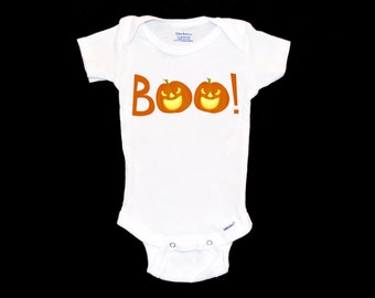 Boo Pumpkin Halloween Onesie® - Baby Onsie®, Unique Infant Bodysuit, Toddler Halloween Shirt, Fall Baby Gift, Newborn Onezie, Holiday Onsie®