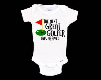Future Golfer Baby Onesie® Gift for Golf Fan Dad. Golf Lover. Professional Golfer. PGA Tour Champion. The Masters. Great Golfer Has Arrived.