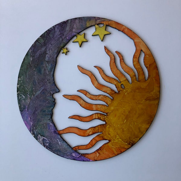 Metal Art Moon and Sun Wall Decor - Small