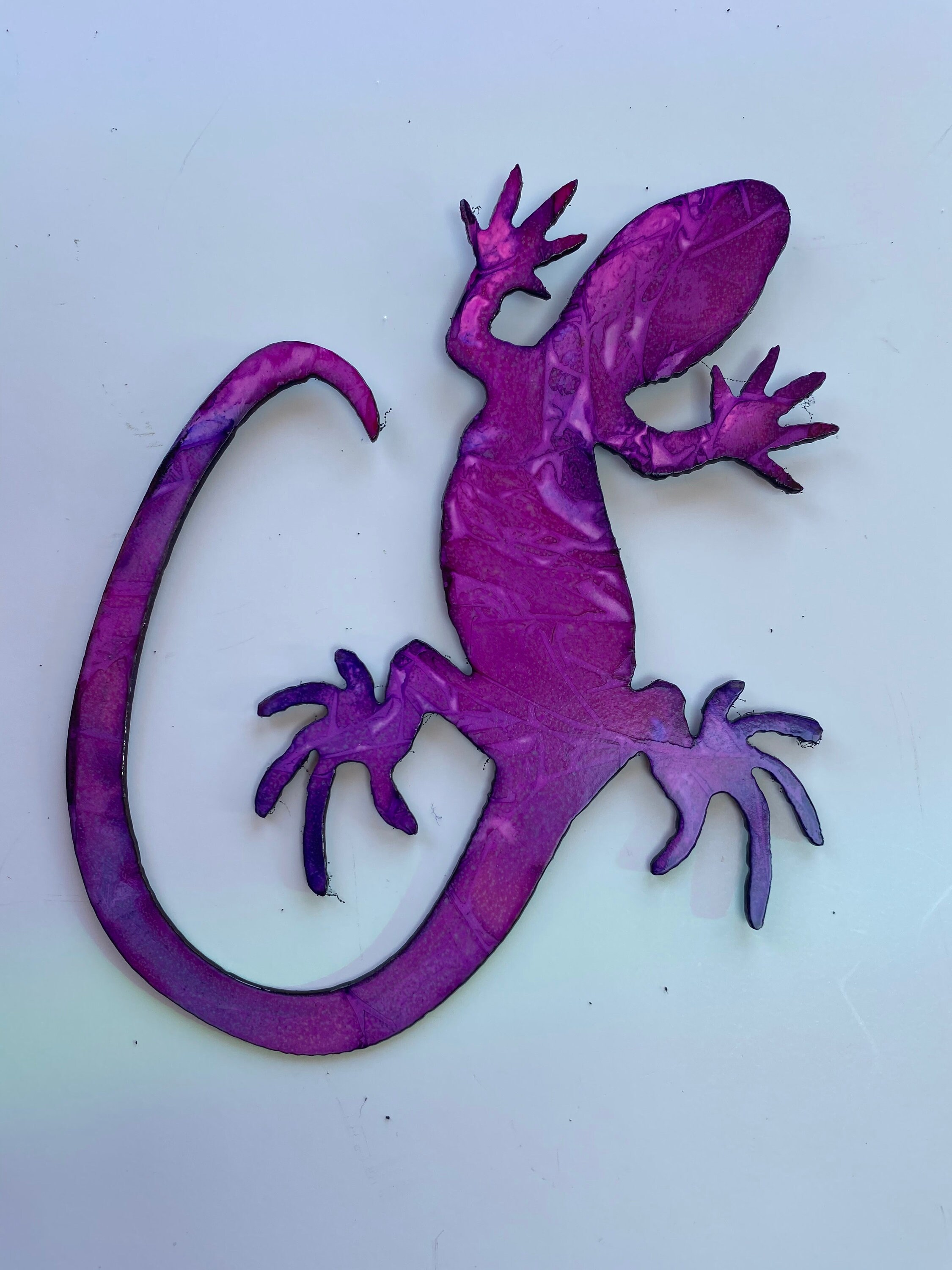 Lizard Metal Wall Art Etsy