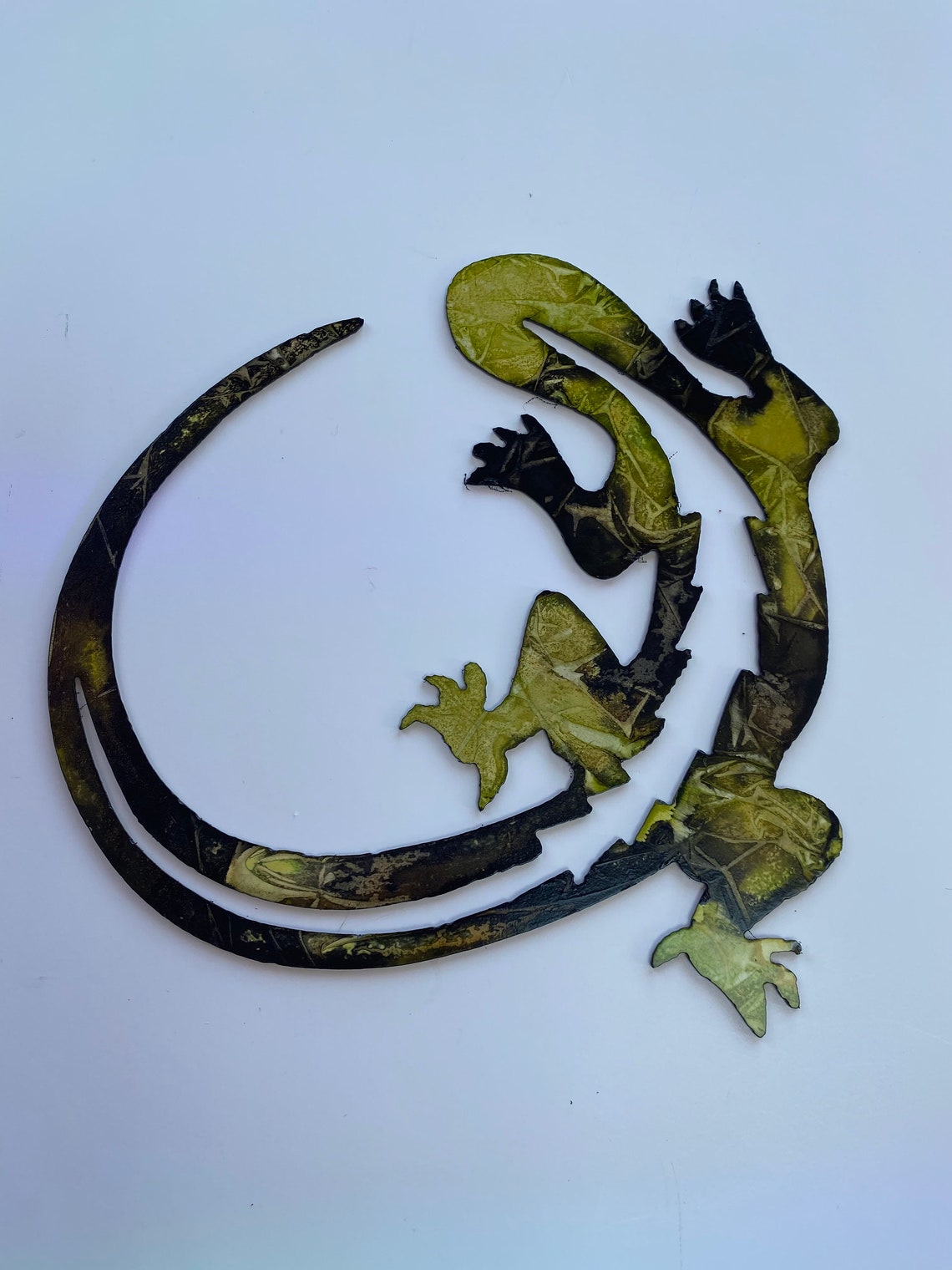 thumbnail image 2 of Skilwerx Lizard Metal Wall Art – 8 X 4 Inches – Southwest Decor, Colors 2 of 5