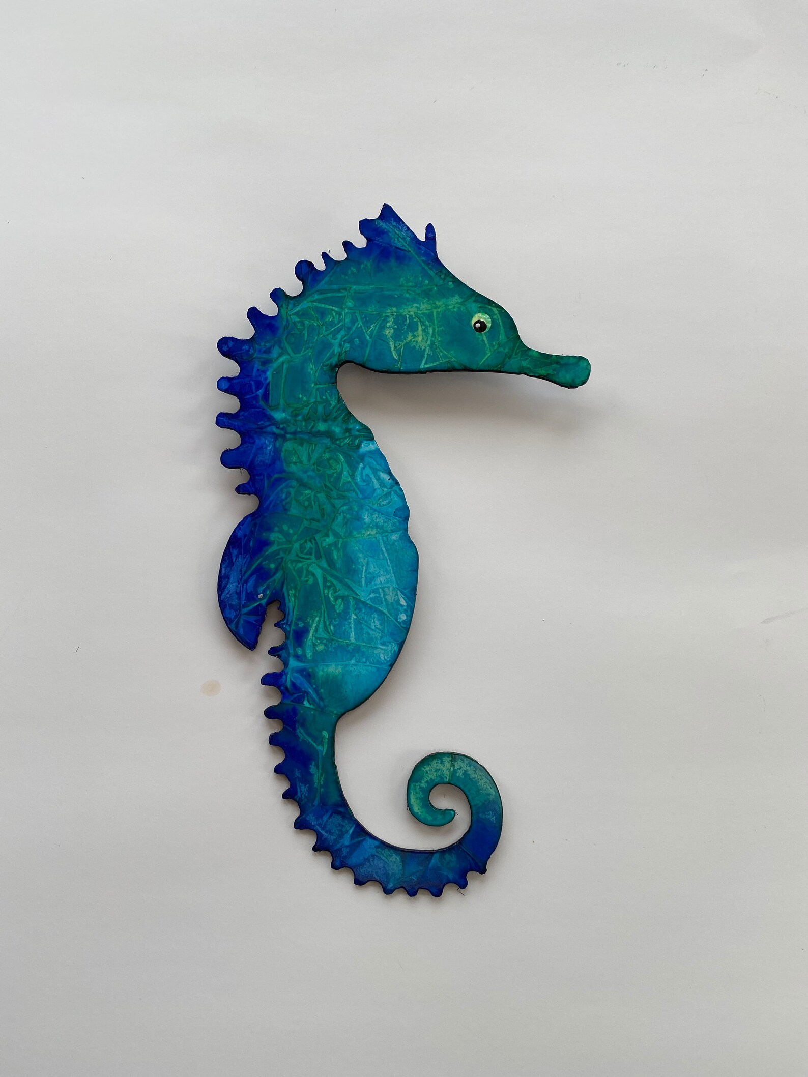 Large Seahorse Metal Wall Art Etsy