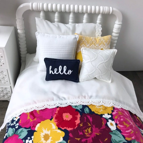 Home & Hobby Blanket & Pillow Set for 18 inch Doll Doll & Model Making