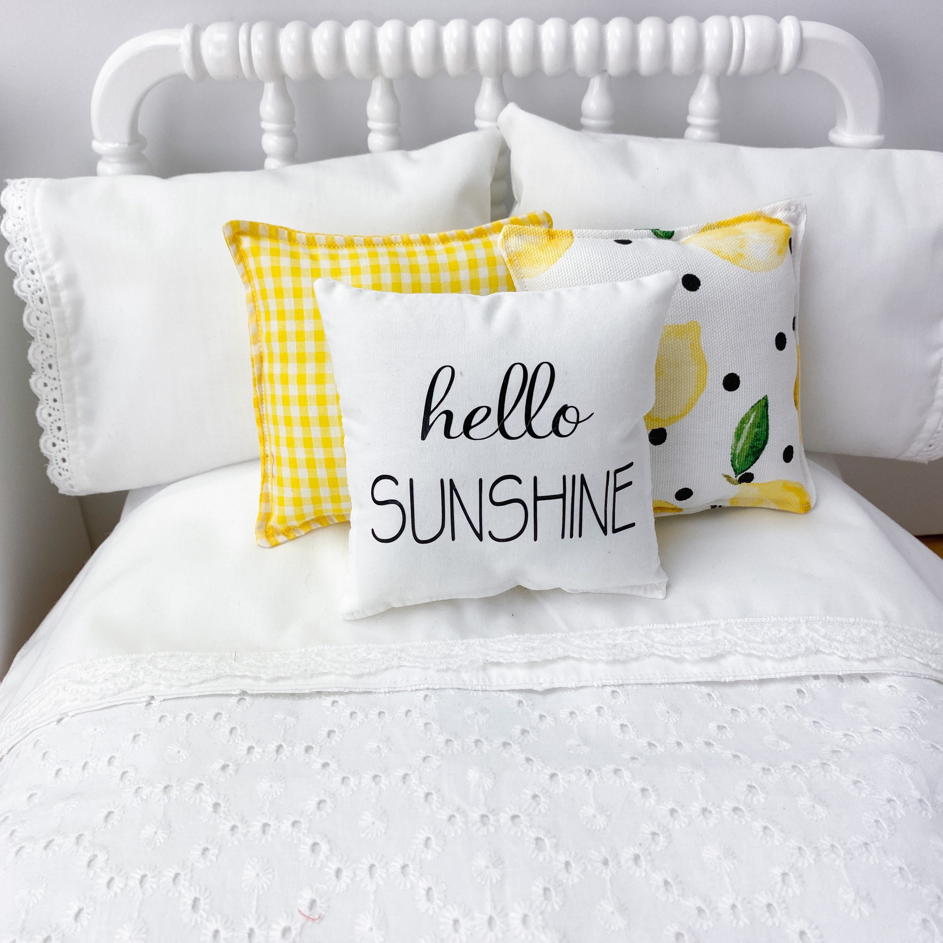 hello sunshine pillow