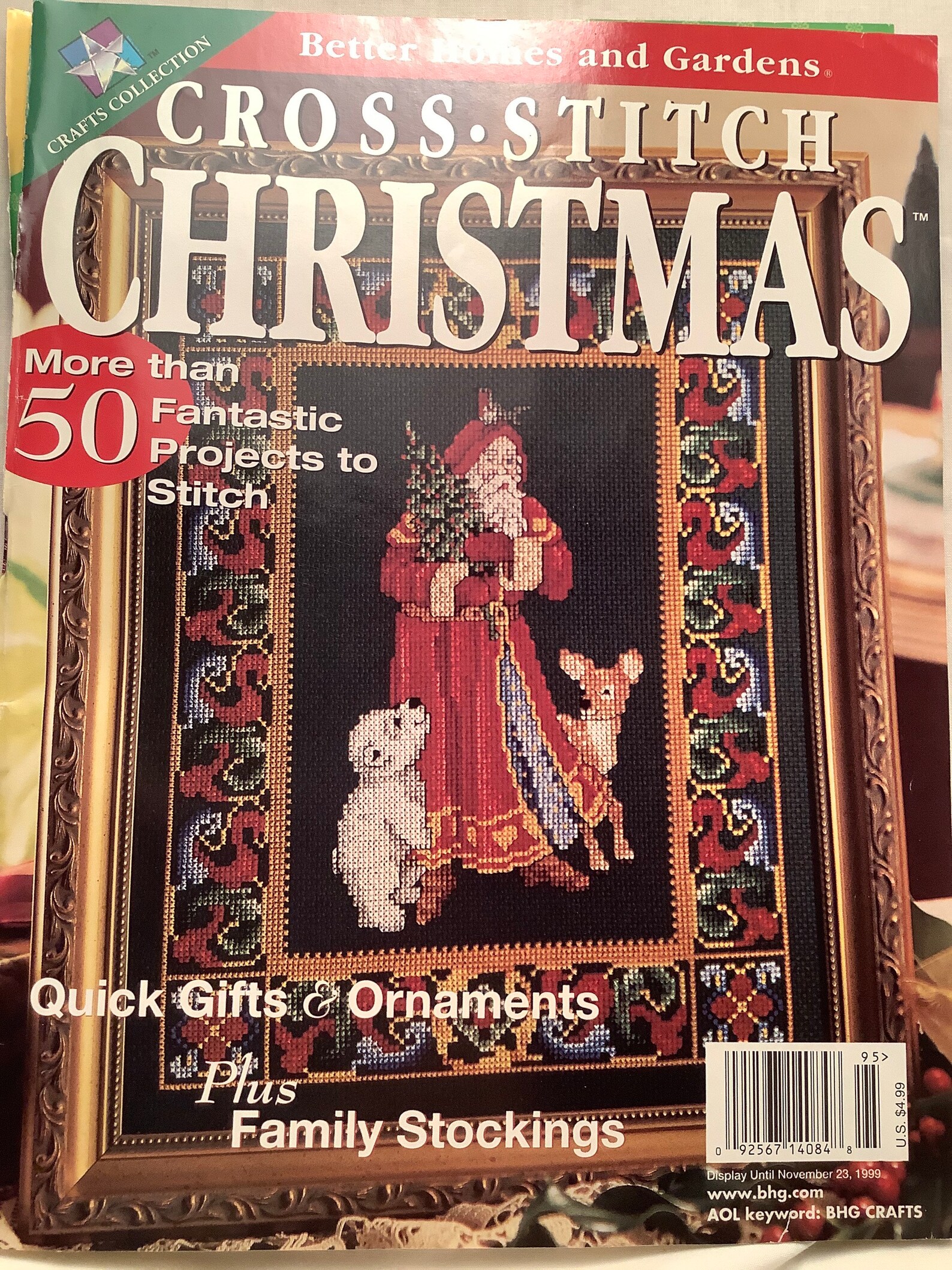 Cross stitch Christmas magazine Etsy