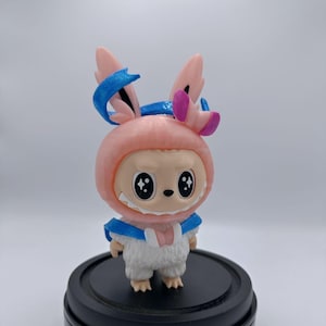 Cute 3D Printed Labubu Inspired Fanmade Figure 7 inches