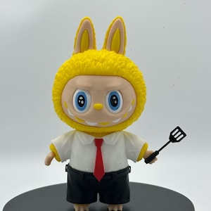 Chef Labubu x SpongeBob Fusion Figure Handmade 3D printed 7 Inches