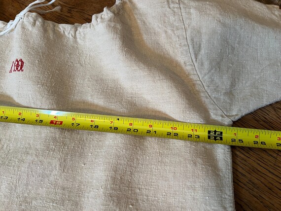 Antique French linen handmade dress - image 5