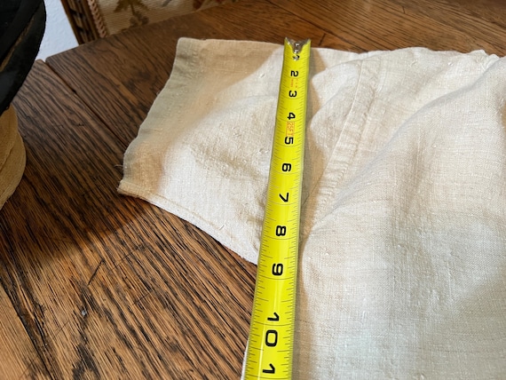 Antique French linen handmade dress - image 7