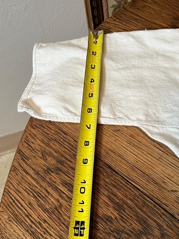 Antique French linen handmade dress - image 6