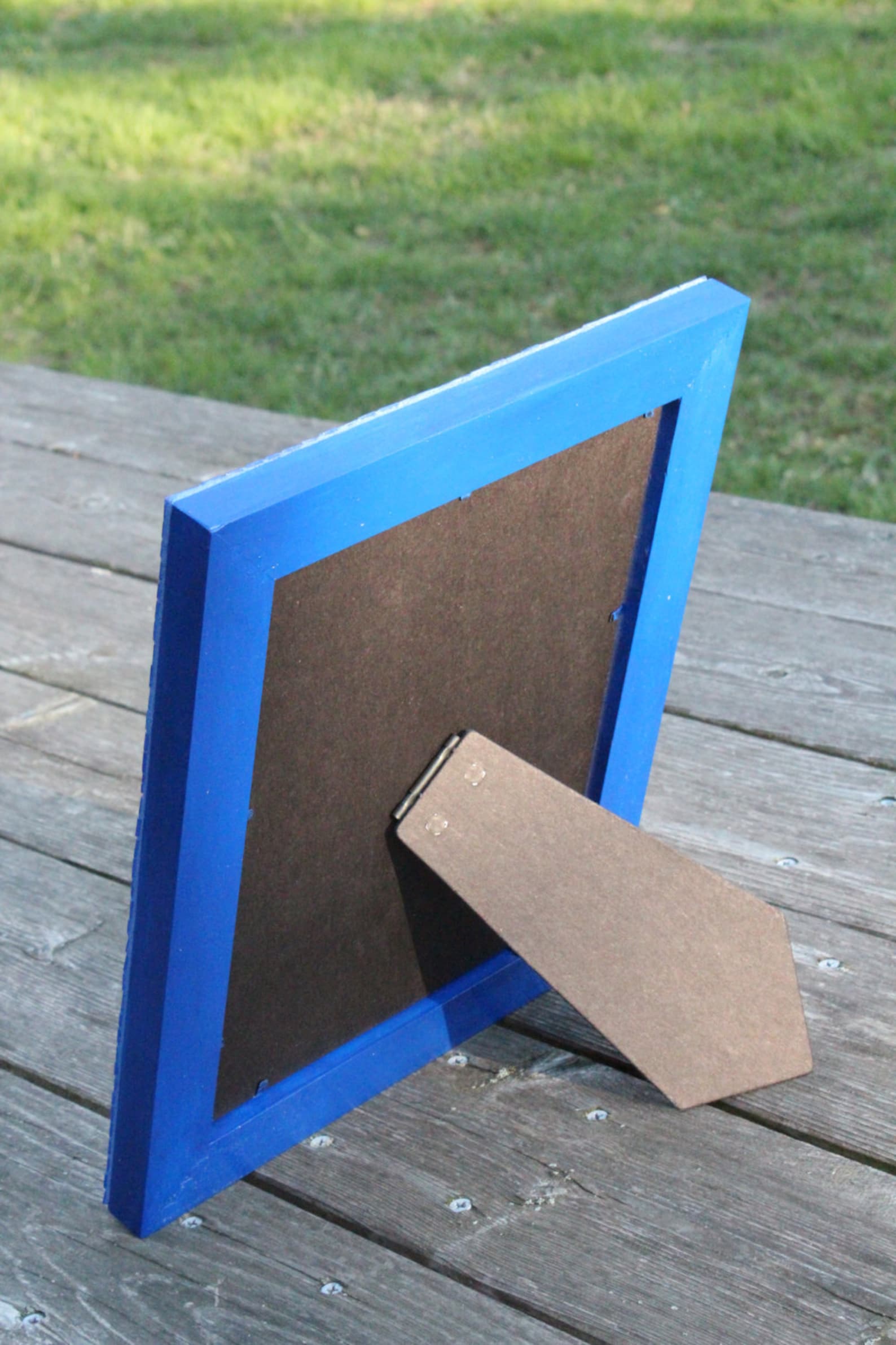 Picture Frame Design Color:blue Blue and Yellow-gold (school Colors) - Design 1 - Mosaic Picture Frame ...