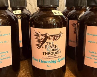 Munt-vanille-auraspray – 8 oz | Volledig natuurlijke botanische nevel