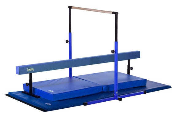 gymnastics bar and mat for home