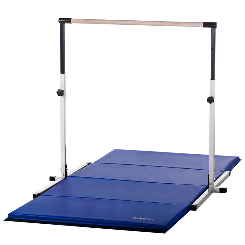 Tan Nimble Sports Gymnastics Beam and Mat Combo 14 to 24 Inch High 8
