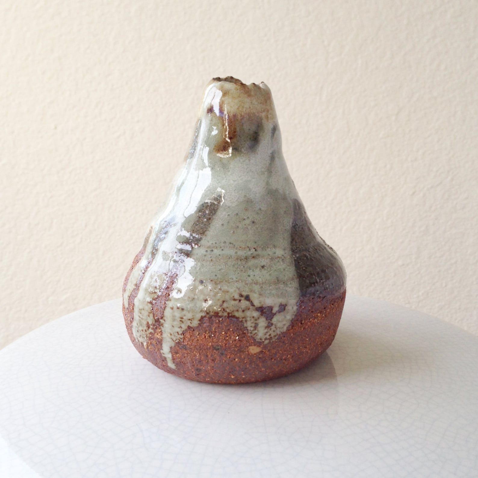 OBJECT XI Distorted White Grey Glazed & Unglazed Wheel | Etsy A Glazed Or Unglazed Fired Clay