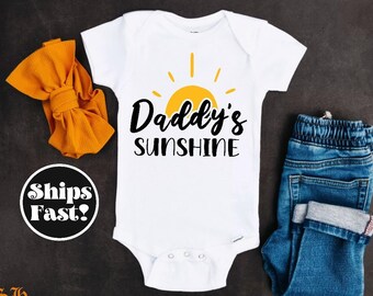 Daddy's Sunshine, Father's Day Onesie®, Baby Onesie®, Funny Onesie®, New Dad Baby Onesie, New Dad gift Baby shower gift, Baby girl, Baby boy
