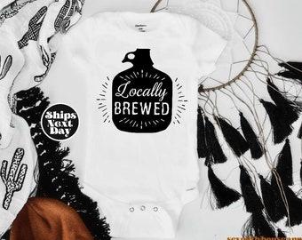 Beer Brewed Baby Onesie®, Cool baby Onesie®, Baby shower gift, Brewery Onesie®, Baby girl, Baby boy, Toddler Shirt Newborn, Baby Reveal